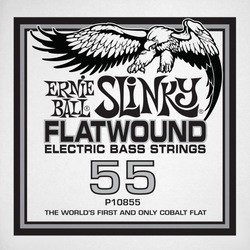 Струны Ernie Ball Slinky Flatwound Bass Single 55