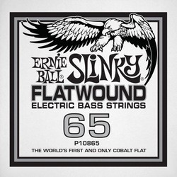 Струны Ernie Ball Slinky Flatwound Bass Single 65