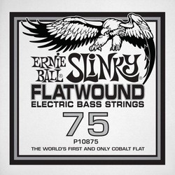 Струны Ernie Ball Slinky Flatwound Bass Single 75