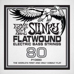 Струны Ernie Ball Slinky Flatwound Bass Single 80