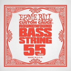 Струны Ernie Ball Single Nickel Wound Bass 55