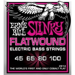 Струны Ernie Ball Slinky Flatwound Bass 45-100