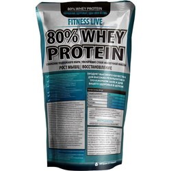 Протеин Fitness Live 80% Whey Protein 0.9 kg