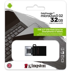 USB Flash (флешка) Kingston DataTraveler microDuo 3.0 G2 32Gb