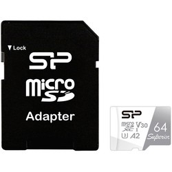 Карта памяти Silicon Power Superior microSDXC UHS-1 C10 V30 A2 128Gb + Adapter