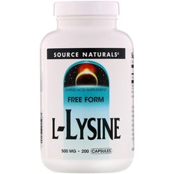 Аминокислоты Source Naturals L-Lysine 500 mg 250 tab