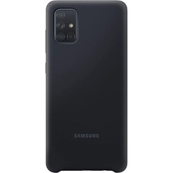 Чехол Samsung Silicone Cover for Galaxy A71 (черный)