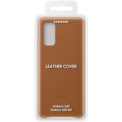 Чехол Samsung Leather Cover for Galaxy S20 (серый)