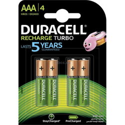 Аккумуляторная батарейка Duracell 4xAAA 900 mAh