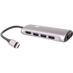 Картридер/USB-хаб VCOM CU463