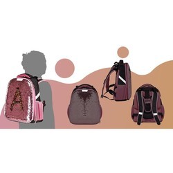 Школьный рюкзак (ранец) N1 School Sparkle (золотистый)