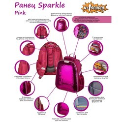 Школьный рюкзак (ранец) N1 School Sparkle (золотистый)