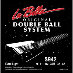 Струны La Bella Double Ball Steinberger 9-42