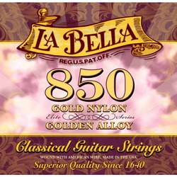 Струны La Bella Elite Golden Nylon 850