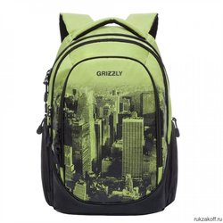 Школьный рюкзак (ранец) Grizzly RU-037-4 (салатовый)
