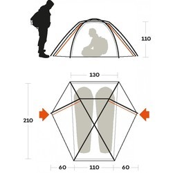 Палатка Ferrino Trivor 2