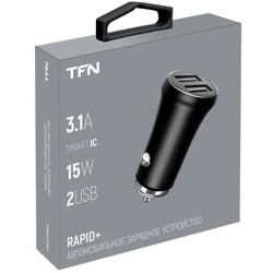 Зарядное устройство TFN Rapid+ 2xUSB 3.1A 15W