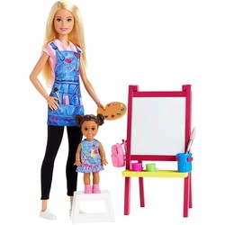 Кукла Barbie Art Teacher Playset with Blonde Doll GJM29