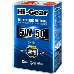 Моторное масло Hi-Gear 5W-50 SM/CF 4L