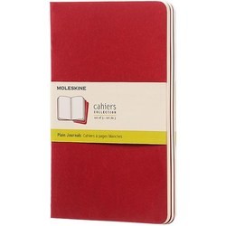 Блокнот Moleskine Set of 3 Plain Cahier Journals Large Red