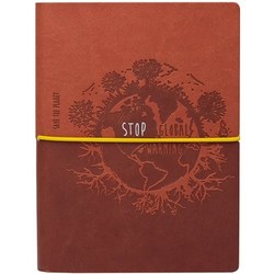 Блокнот Ciak Save The Planet Ruled Notebook Medium Brown