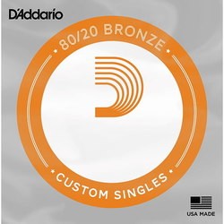 Струны DAddario 80/20 Bronze Single 22