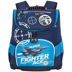 Школьный рюкзак (ранец) Grizzly RAv-089-1 (синий)