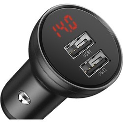 Зарядное устройство BASEUS Digital Display Dual USB 4.8A Car Charger 24W