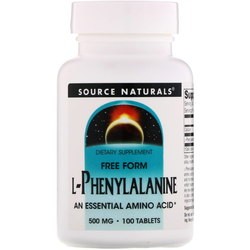 Аминокислоты Source Naturals L-Phenylalanine 500 mg 100 tab