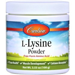 Аминокислоты Carlson Labs L-Lysine Powder