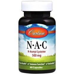 Аминокислоты Carlson Labs N-A-C 500 mg 60 cap