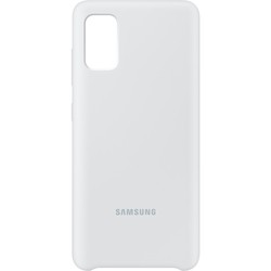 Чехол Samsung Silicone Cover for Galaxy A41 (белый)
