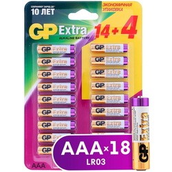 Аккумуляторная батарейка GP Extra Alkaline 18xAAA (14+4)