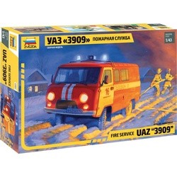 Сборная модель Zvezda Fire Service UAZ 3909 (1:43)