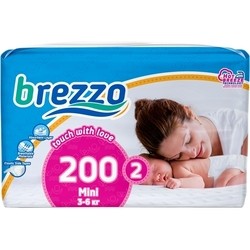 Подгузники Brezzo Diapers 2 / 200 pcs