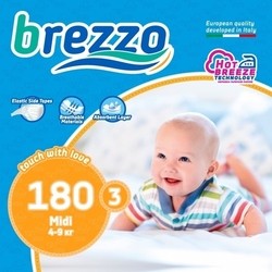 Подгузники Brezzo Diapers 3 / 180 pcs