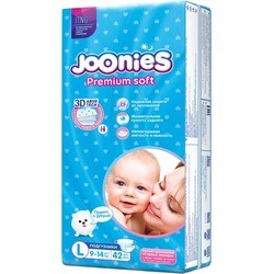 Подгузники Joonies Premium Soft Diapers L / 42 pcs