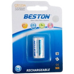 Аккумулятор / батарейка Beston 1xCR123A 600mAh