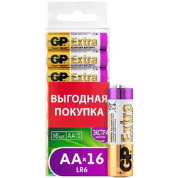 Аккумулятор / батарейка GP Extra Alkaline 16xAA