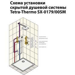 Душевая система Timo Tetra-Thermo SX-0179/00SM (черный)