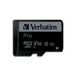 Карта памяти Verbatim Pro U3 microSDXC