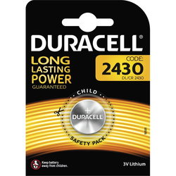 Аккумулятор / батарейка Duracell 1xCR2430 DSN