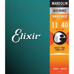 Струны Elixir Mandolin 80/20 Bronze NW Medium 11-40