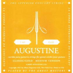 Струны Augustine Classic/Gold Label Classical Guitar Strings Medium Tension
