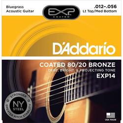 Струны DAddario EXP Coated 80/20 Bronze 12-56