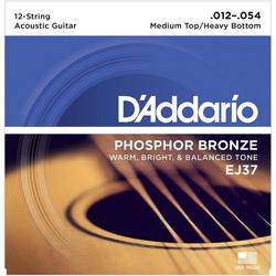 Струны DAddario Phosphor Bronze 12-String 12-54