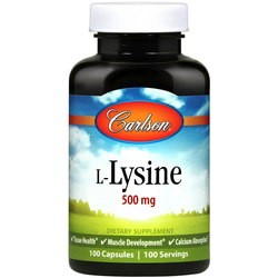 Аминокислоты Carlson Labs L-Lysine 500 mg 100 cap