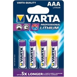 Аккумулятор / батарейка Varta Professional Lithium 4xAAA