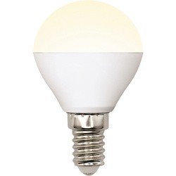 Лампочка Uniel LED-G45-6W/WW/E14/FR/MB PLM11WH