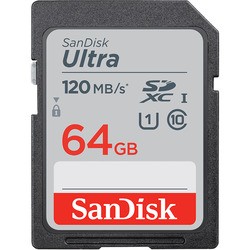 Карта памяти SanDisk Ultra SDXC UHS-I 120MB/s Class 10
